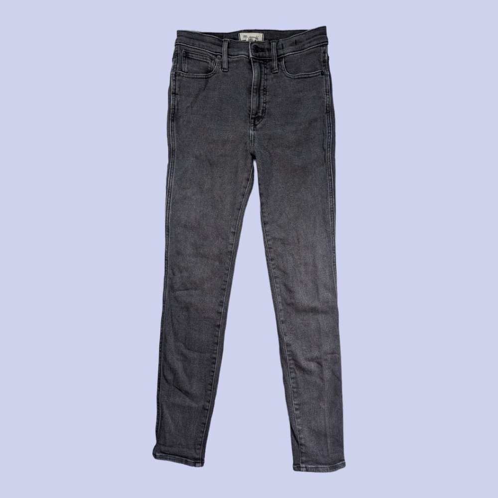 Madewell | Women's 10" High Rise Skinny Jeans Charcoal Size 27T